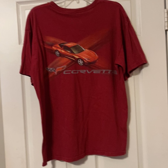 Licensed Joe Blow GM Chevrolet Red Corvette Vintage Men’s Large Red T-Shirt OOP - Picture 3 of 3